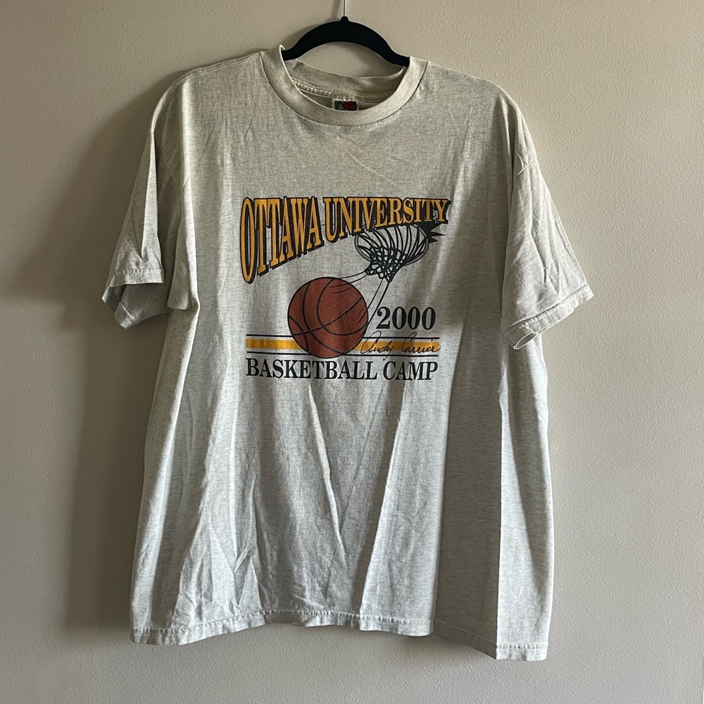 Vintage Grey Basketball Tee